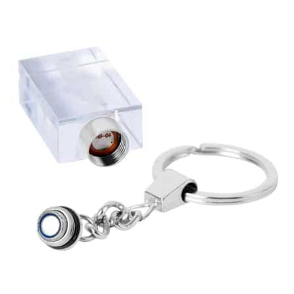 Crystal Earth LED Light Keychain - Picture 5 of 16